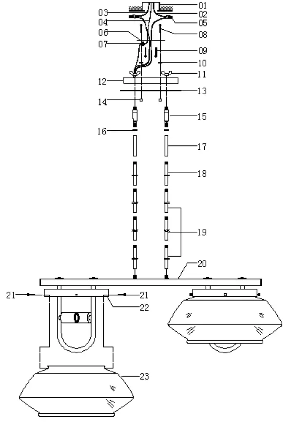 TREND-TP20060-Graner-4-Light-Island-Pendant-Light-Instruction-FIG-1
