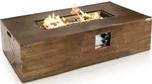 SereneLife Propane Gas Fire Pit Table SLCNX76