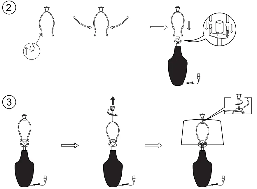 ASHLEY L207344 Furniture Metal Table Lamp - 2