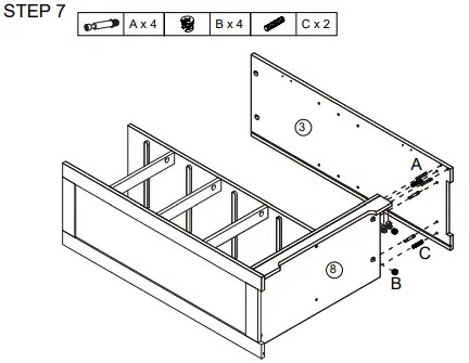 VEIKOUS HP0904-01GY-1 Freestanding Linen Cabinet with Drawers and Shelves fig 12