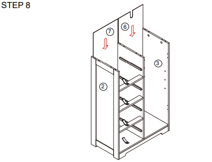 VEIKOUS HP0904-01GY-1 Freestanding Linen Cabinet with Drawers and Shelves fig 13