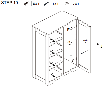 VEIKOUS HP0904-01GY-1 Freestanding Linen Cabinet with Drawers and Shelves fig 15