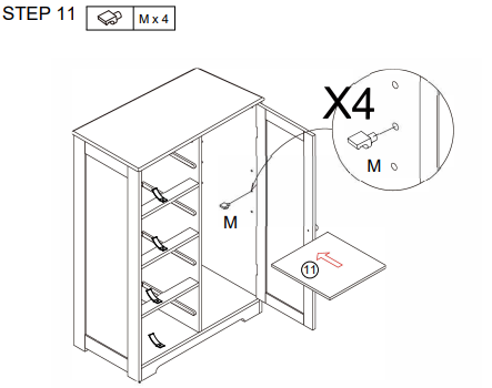 VEIKOUS HP0904-01GY-1 Freestanding Linen Cabinet with Drawers and Shelves fig 16