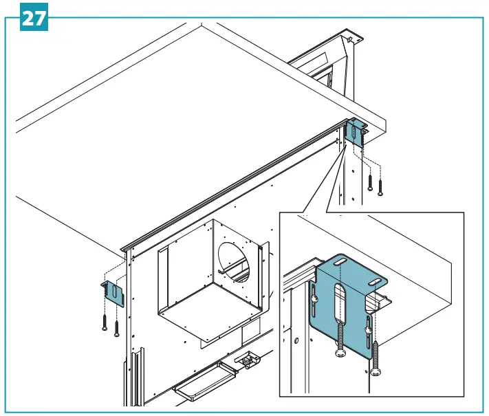 Installation with back motor
