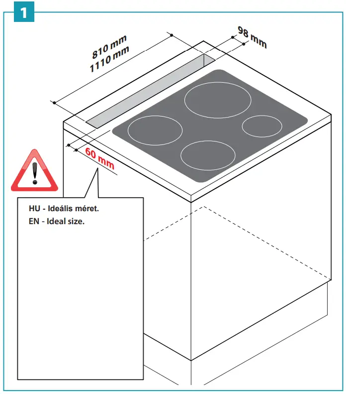 Recess hole dimensions