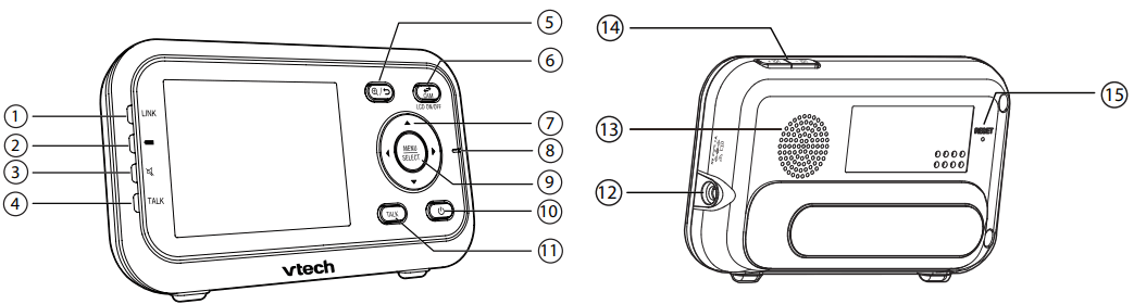 vtech VM3252 Video Baby Monitor - 10