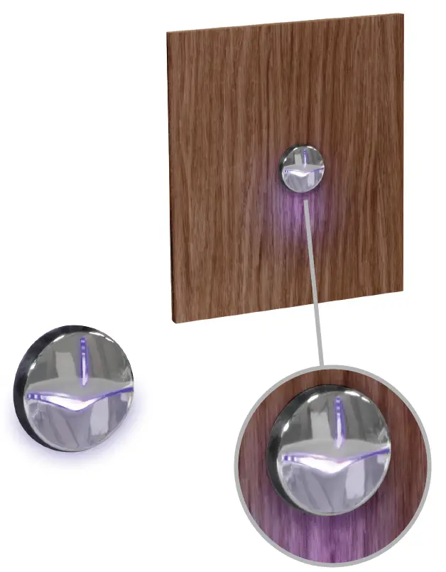 waterway 633-6858S Button Sconce