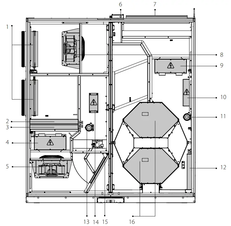BLAUBERG Ventilation CIVIC EC LBE 1200 Single Room Air Handling Unit-fig5