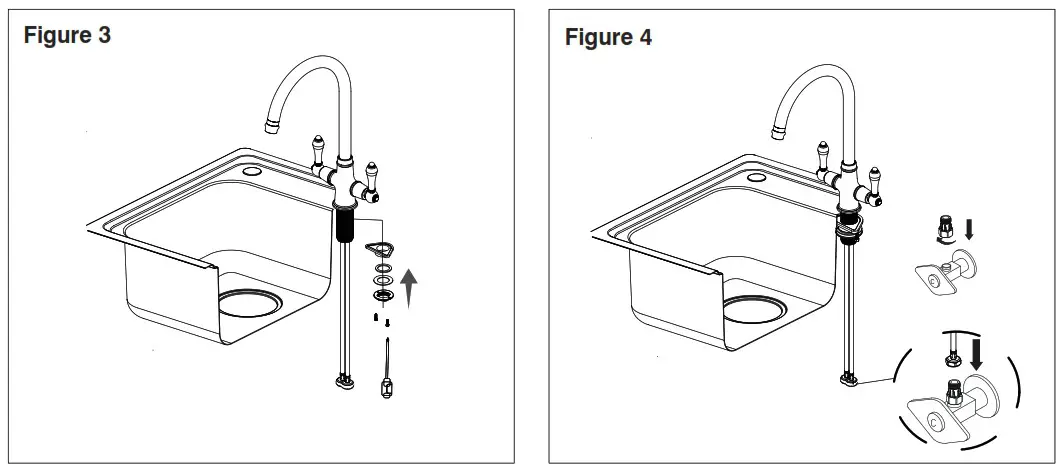 clearwater Elegance Brushed Brass Tap - INSTALLATION 3