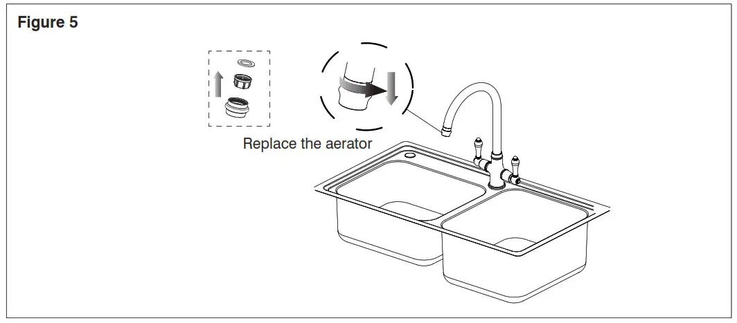 clearwater Elegance Brushed Brass Tap - INSTALLATION 4