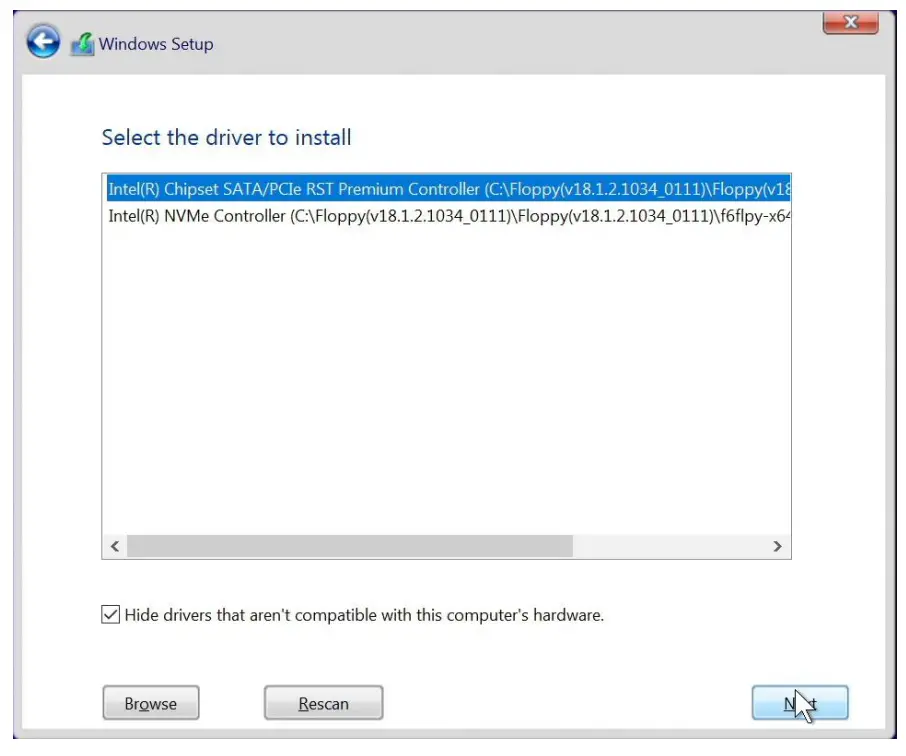 Installing Windows® on a RAID volume