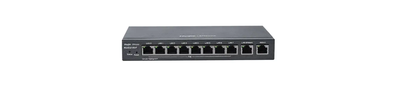 Getic Reyee 10-port Gigabit Layer 2 Managed Poe Switch Instruction Manual