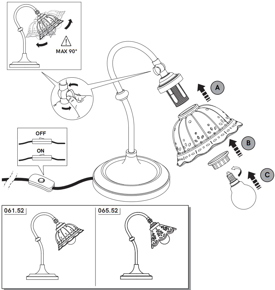 IL FANALE 061 52 Anita Table Lamp - Figure 1