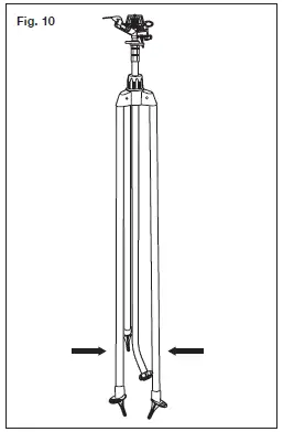 AQUA JOE AJ-IST72ZM TELESCOPING SPRINKLER 10