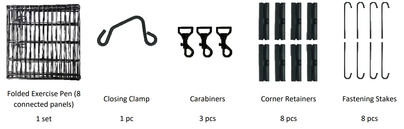 KennelMaster EX8PEN2424 24 Inch H Pet Exercise Play Pen-