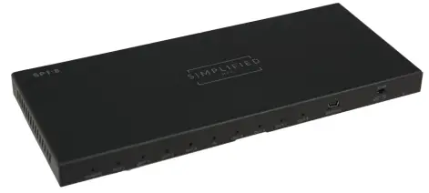 SIMPLIFIED MFG SP1 8 4K Compatible HDMI Splitter - Specifications