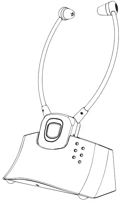 meliconi HP Steto Digital 2.4GHz Wireless Digital Headset