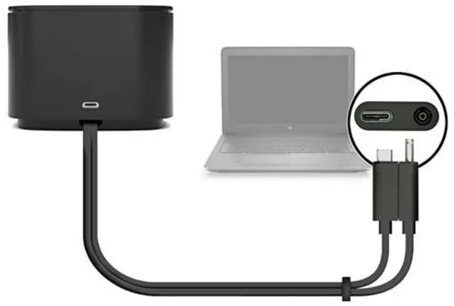 hp 2UK37AA Docking Station Port Replicator - Connecting to a USB 1