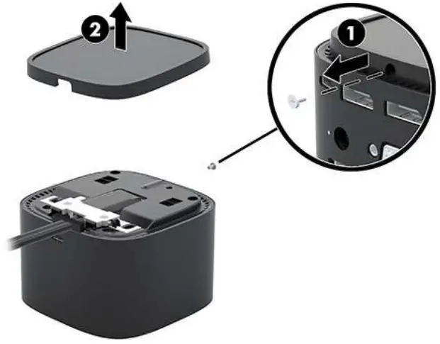 hp 2UK37AA Docking Station Port Replicator - Connecting to a USB 13