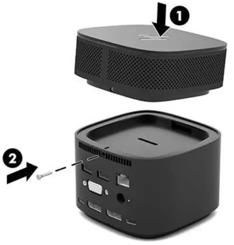 hp 2UK37AA Docking Station Port Replicator - Connecting to a USB 20