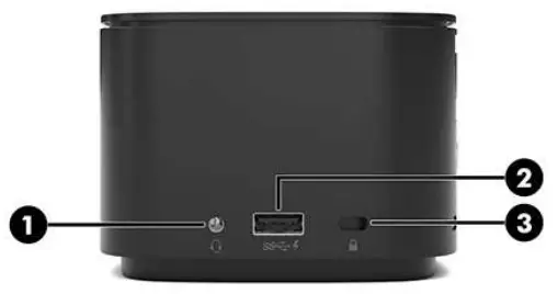 hp 2UK37AA Docking Station Port Replicator - Right