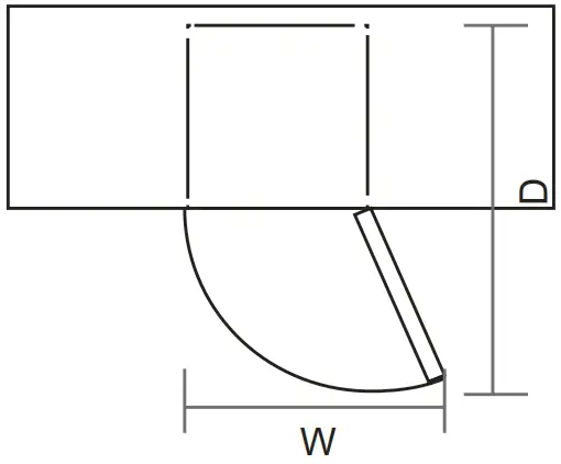 IKEA 504.901.24 MEDGÅNG Fridge Freezer - Location
