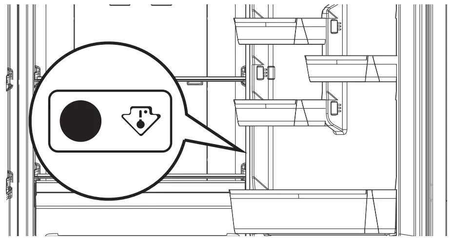 IKEA 504.901.24 MEDGÅNG Fridge Freezer - Temperature indicator