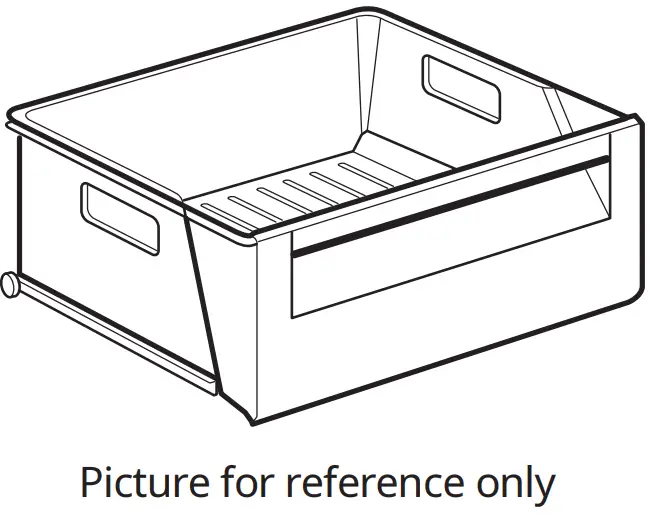 IKEA 504.901.24 MEDGÅNG Fridge Freezer - Vegetable drawer