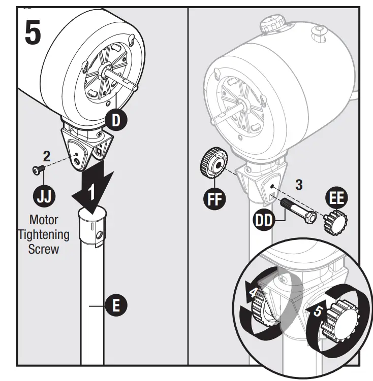 Motor and Grille Assembly