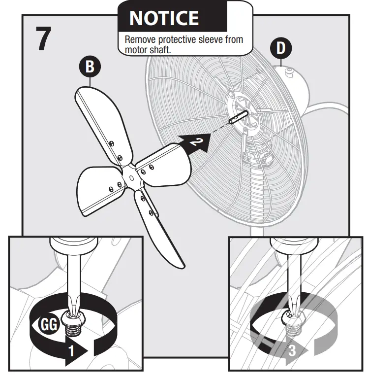 Motor and Grille Assembly