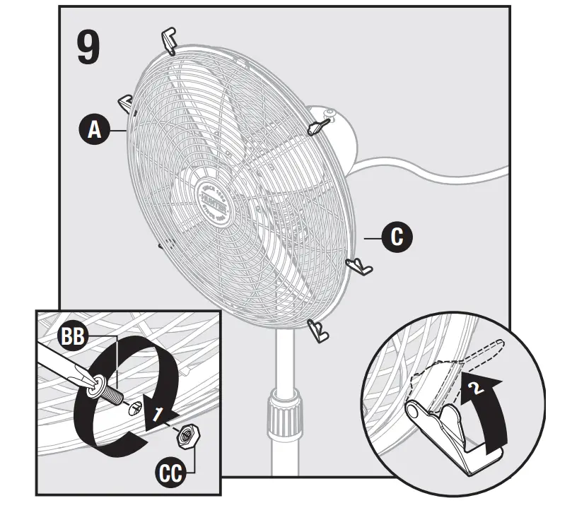 Motor and Grille Assembly