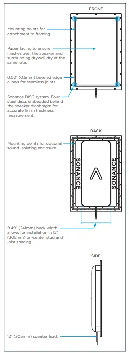SONANCE Invisible Series Speakers-FEATURES