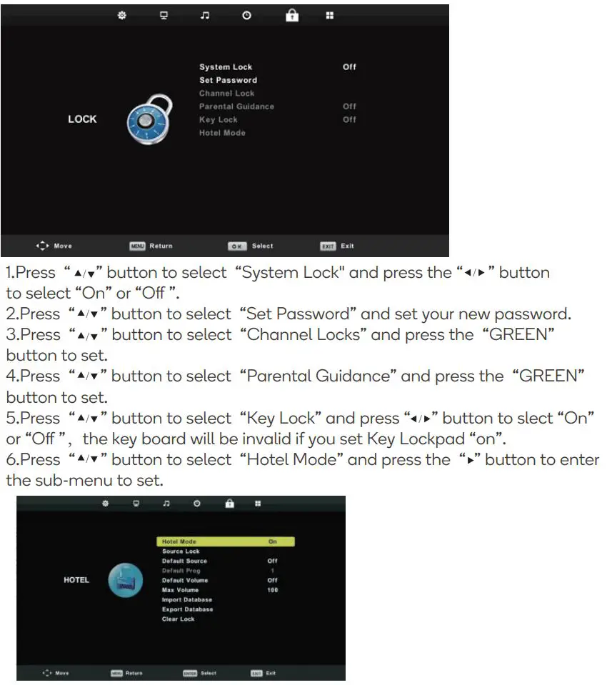 Kogan 24” HD LED TV User Guide - LOCK
