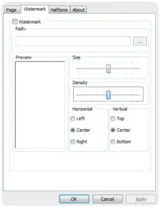 Printing Preferences