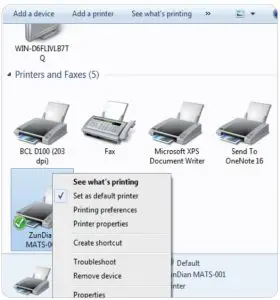 Printer Properties