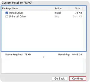 Mac Driver InstrucTIon