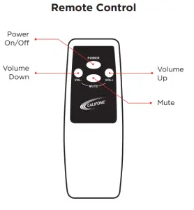 CALIFONE PA920PS PowerPro Portable PA System - remort control
