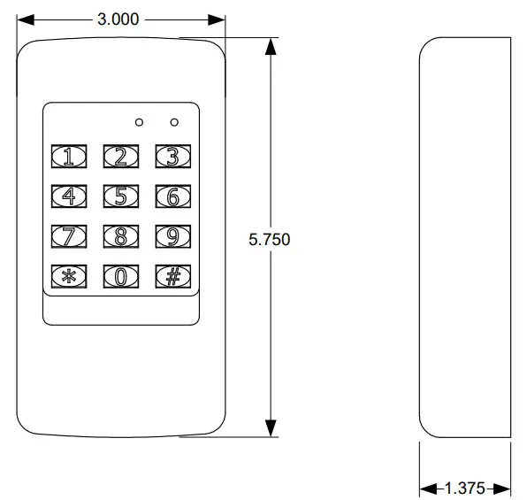 SDC 920 Entry Check Digital Keypad-3