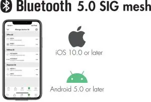 HYTRONIK Built in Microwave Motion Sensor with 50 SIG Mesh HC005SBT - Download the App