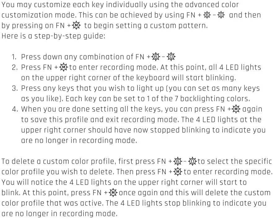 KLIM VIDI Gaming Keyboard - Advanced Color Customization