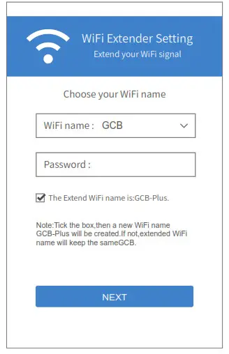 TOUSHI TS720W Wall-plug WiFi extender- password