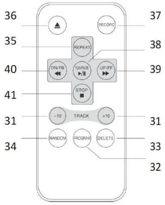 Lenco TCD-2550 Wooden Turntable With USB Encoding AM FM Radio, CD and Cassette Player - REMOTE CONTROL 1