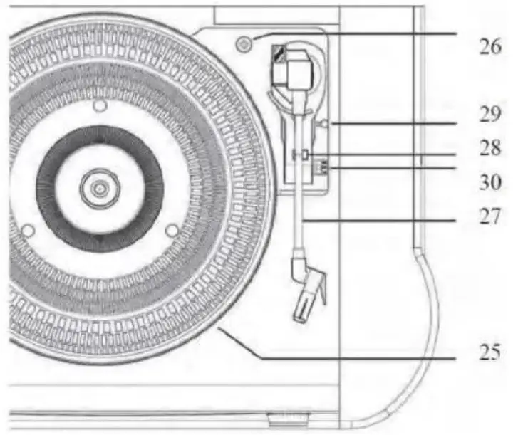 Lenco TCD-2550 Wooden Turntable With USB Encoding AM FM Radio, CD and Cassette Player - TOP