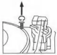 Lenco TCD-2550 Wooden Turntable With USB Encoding AM FM Radio, CD and Cassette Player - screw