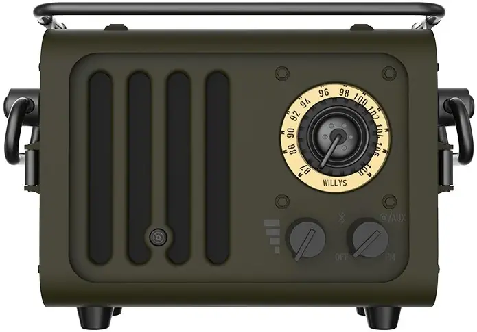MUZEN WD101GN Portable FM Radio and Bluetooth Speaker