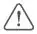 warning icon...