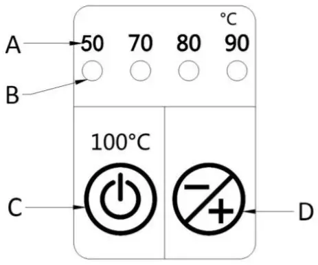 emerio WK 122730 1 Tea and Water Kettle Instruction - Control panel