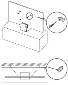 Preventing the TV from falling