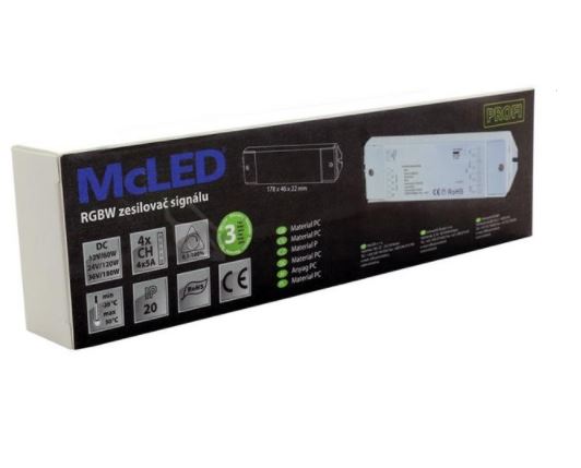 Mcled Ml-952.002.22.0 Rgbw Power Reapeater Instructions