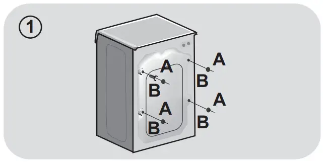 euronics H3D4965DCE Washer Dryer - INSTALLATION